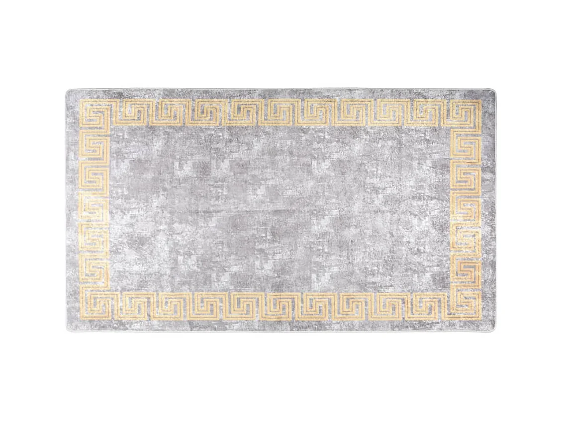 Tapis lavable antidérapant 190x300 cm Gris QBH90349