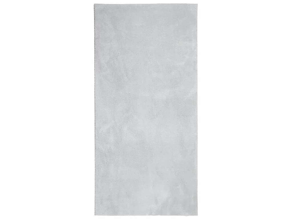 Tapis HUARTE à poils courts doux et lavable gris 100x200 cm QBH10464