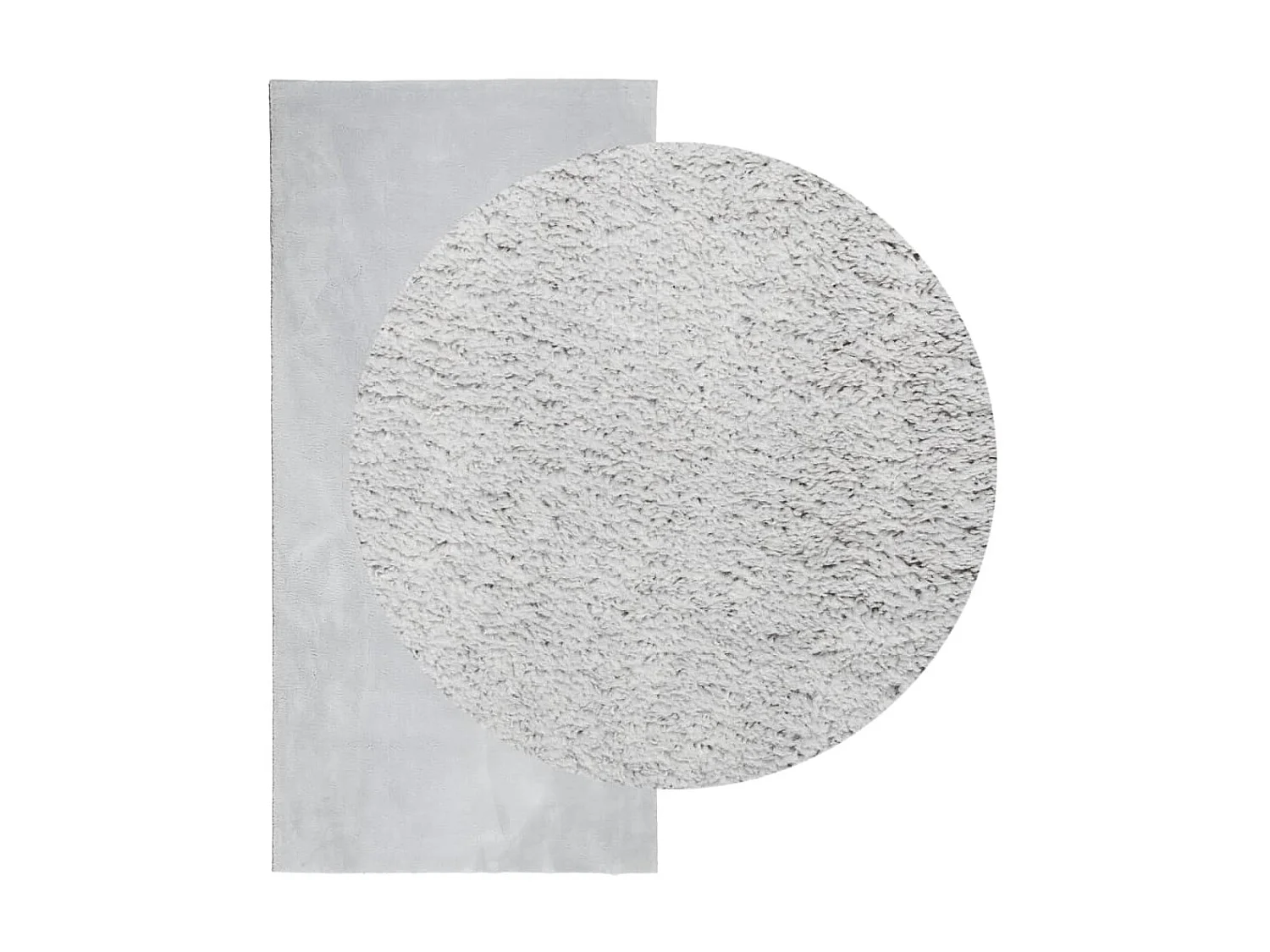 Tapis HUARTE à poils courts doux et lavable gris 100x200 cm QBH10464