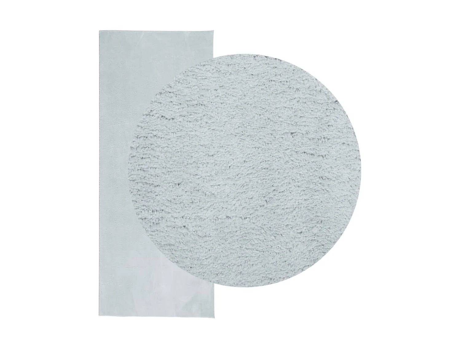 Tapis HUARTE à poils courts doux et lavable bleu 80x200 cm QBH83958