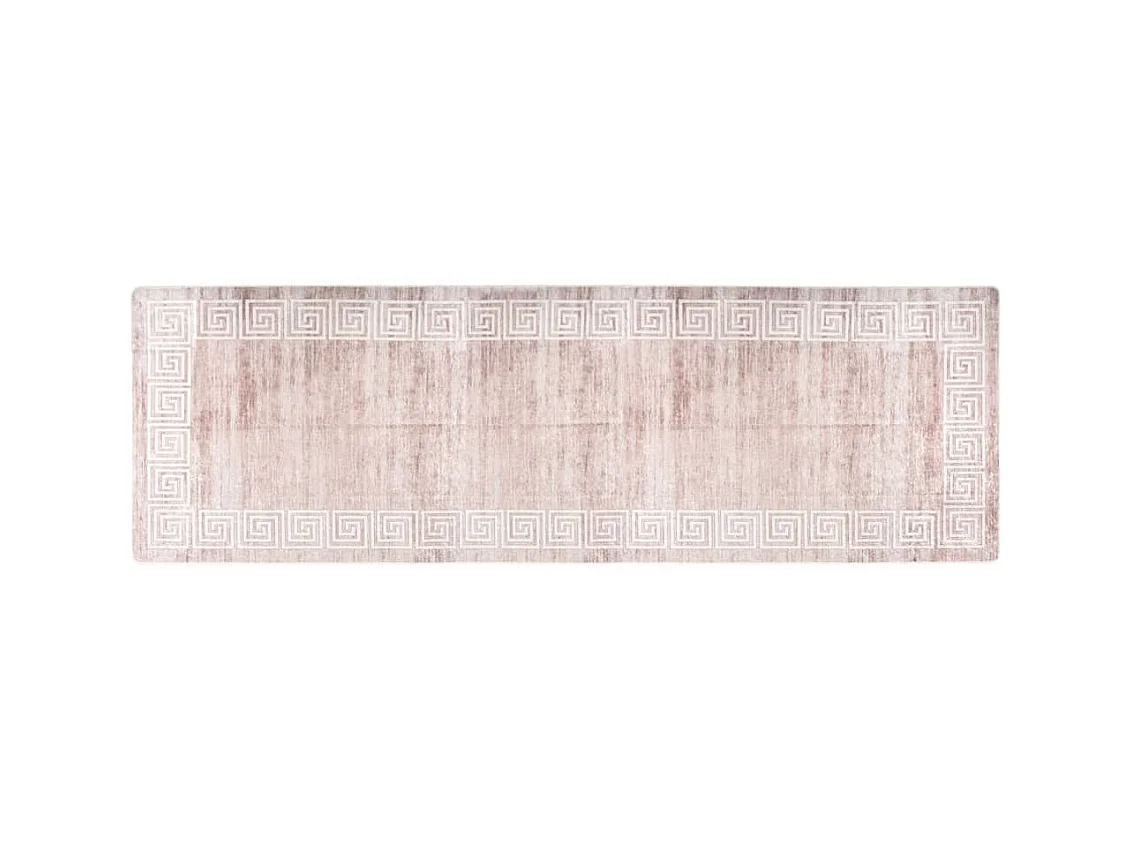 Tapis lavable antidérapant 80x300 cm Beige QBH99545