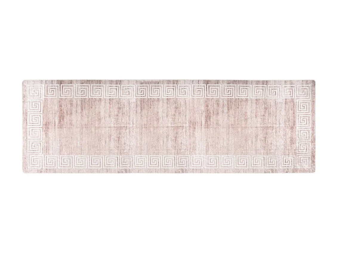 Tapis lavable antidérapant 80x300 cm Beige QBH99545