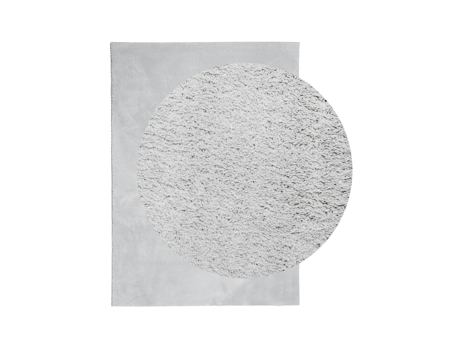 Tapis HUARTE à poils courts doux et lavable gris 240x340 cm QBH87299