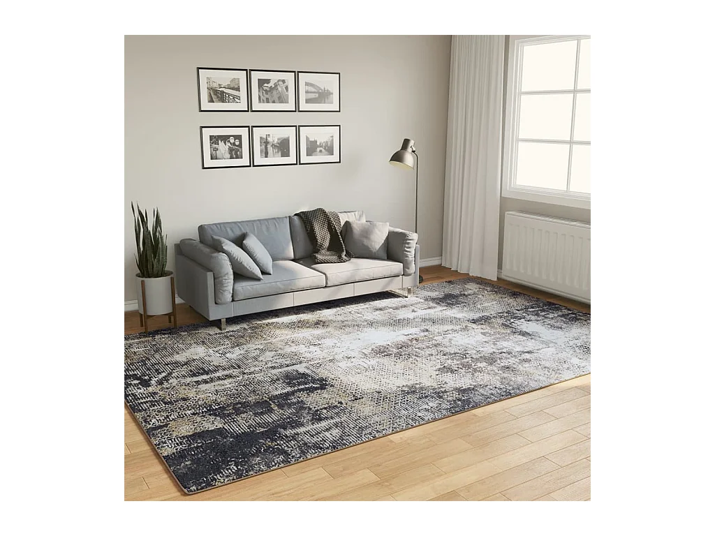 Tapis lavable multicolore 190x300 cm antidérapant QBH80408