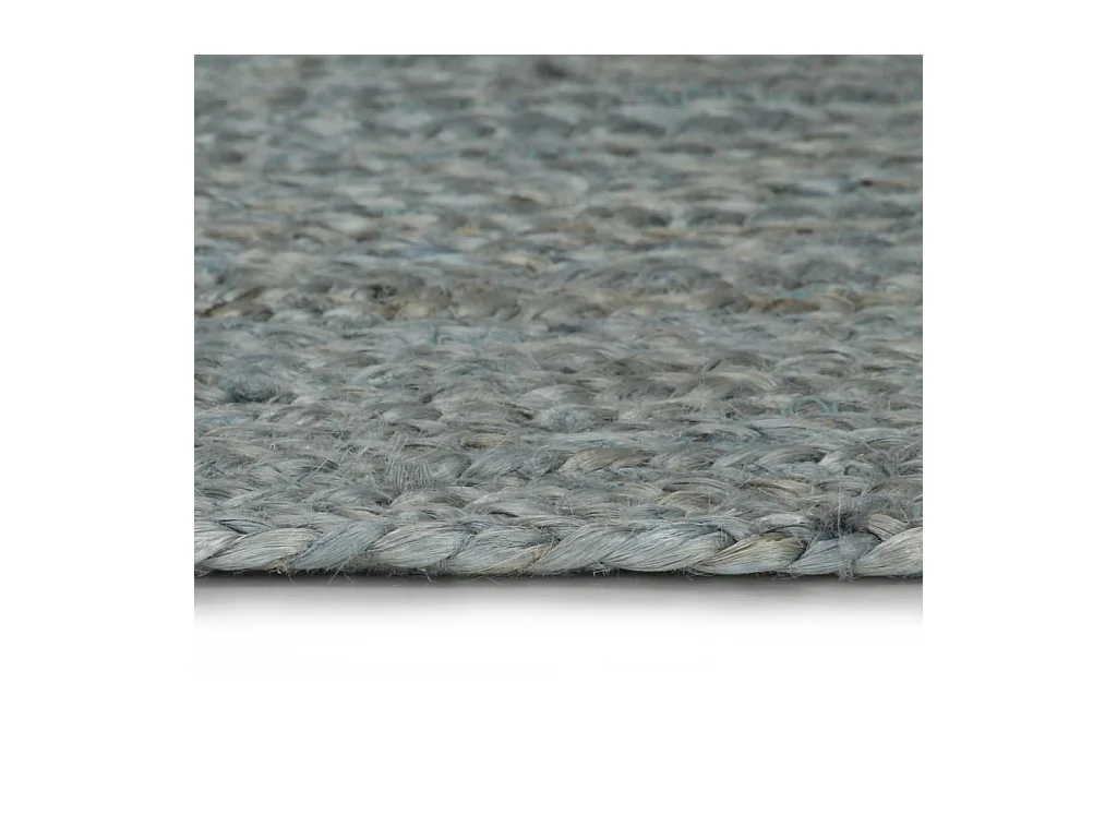 Vloerkleed handgemaakt rond 120 cm jute olijfgroen NL351360