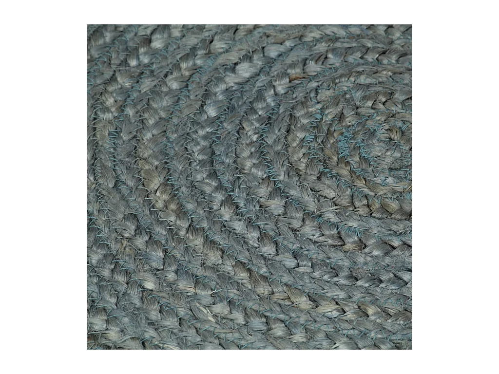 Vloerkleed handgemaakt rond 120 cm jute olijfgroen NL351360