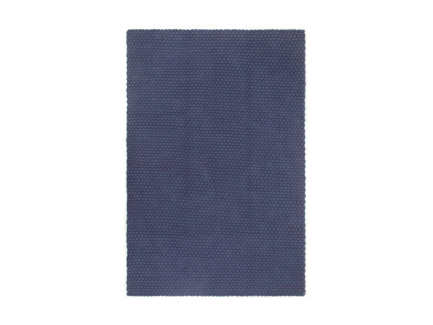 Tapis rectangulaire Bleu marine 120x180 cm Coton QBH67922