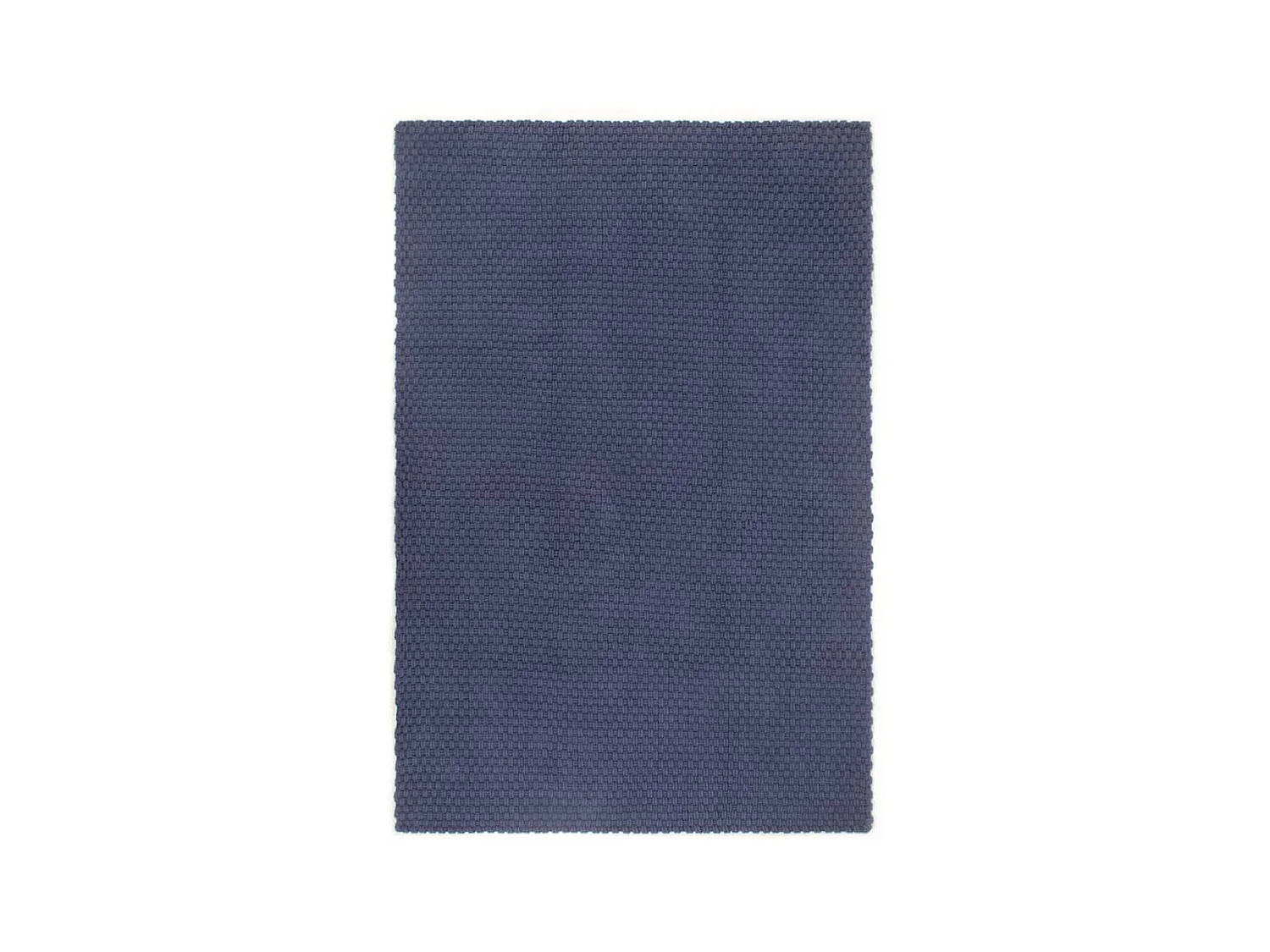 Tapis rectangulaire Bleu marine 120x180 cm Coton QBH67922