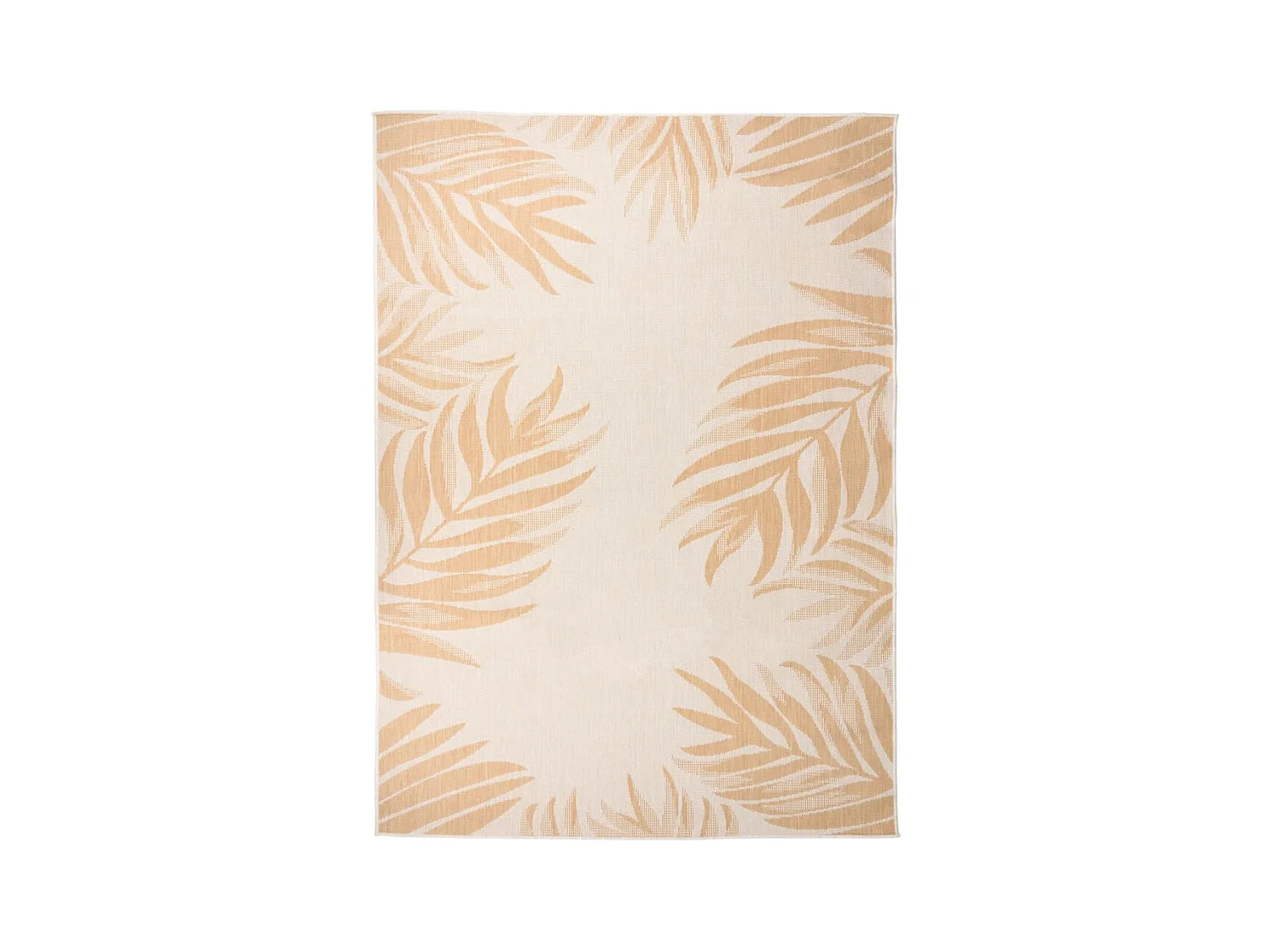 Tapis à tissage plat d'extérieur 200x280 cm Motif de feuille QBH64963