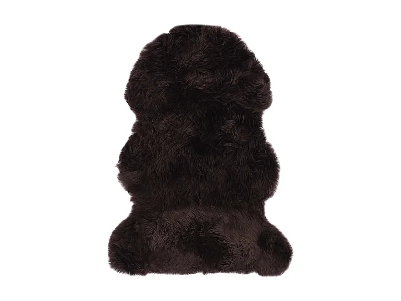 Vloerkleed 60x90 cm schapenvacht bruin NL809658