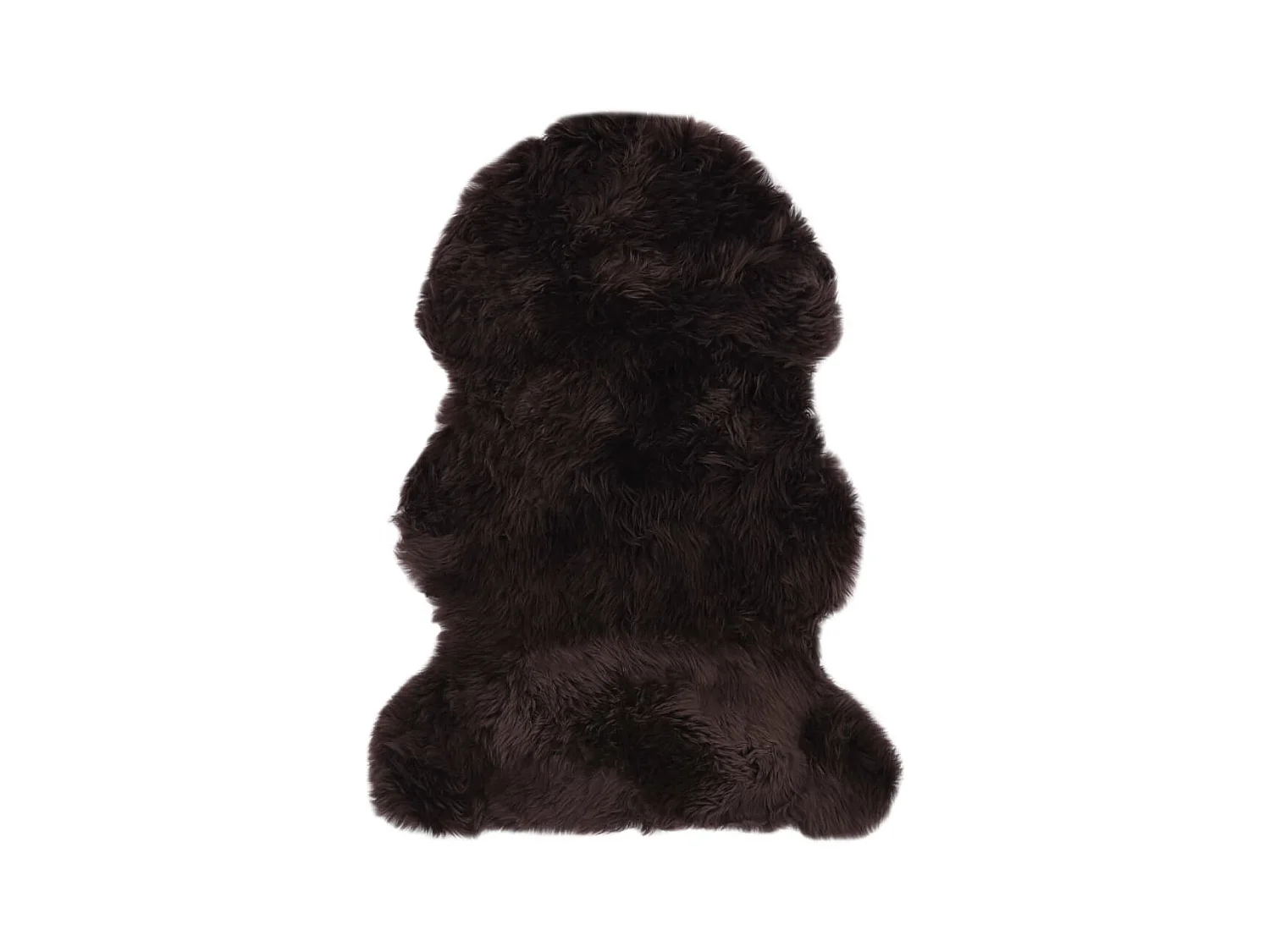 Tapis en peau de mouton 60 x 90 cm Marron QBH89947