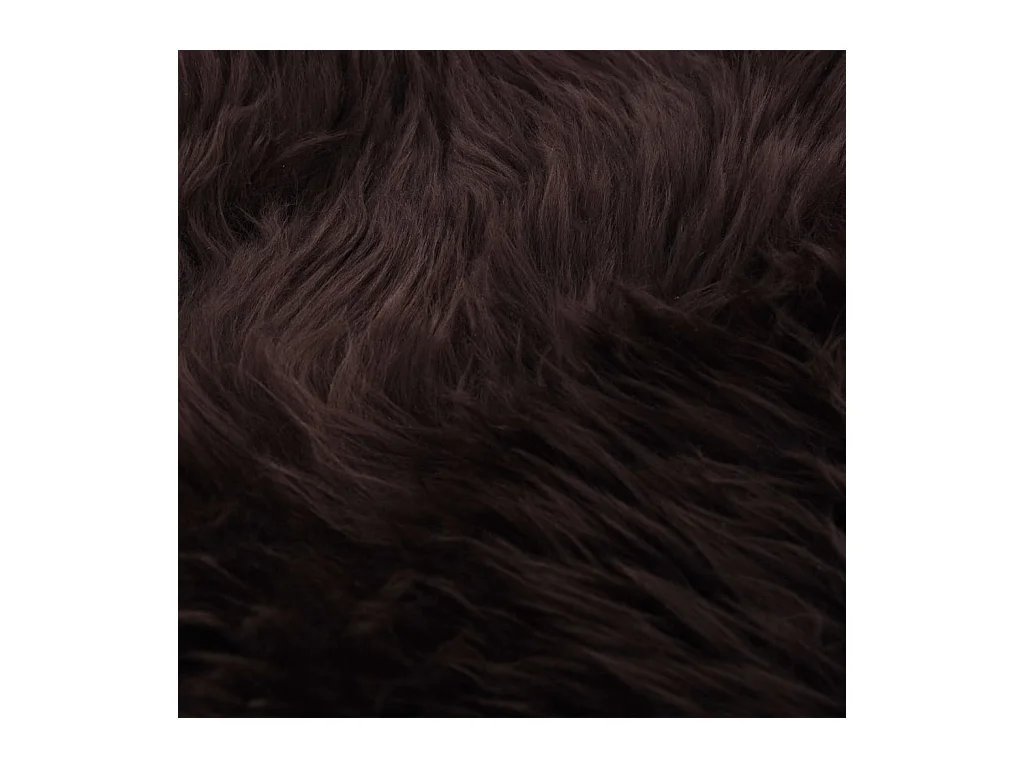 Tapis en peau de mouton 60 x 90 cm Marron QBH89947