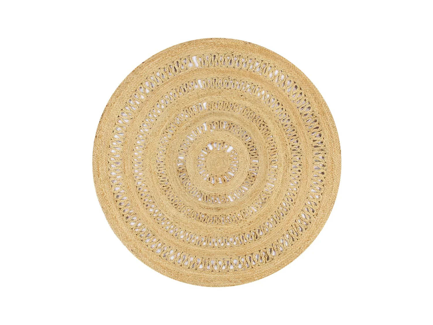 Tapis fait à la main Jute tressée 150 cm QBH78466