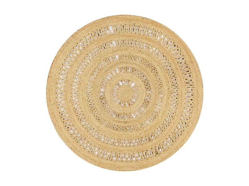 Tapis fait à la main Jute tressée 150 cm QBH78466