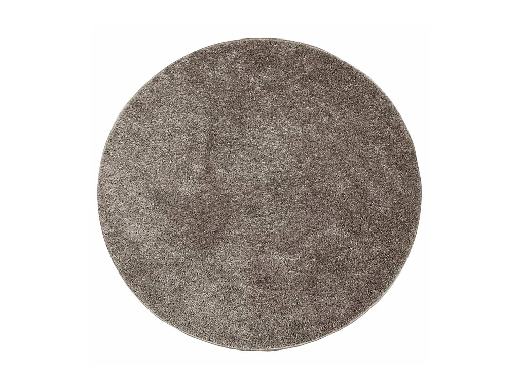 Alfombra pelo largo aspecto brillante ISTAN gris Ø 200 cm ES78030