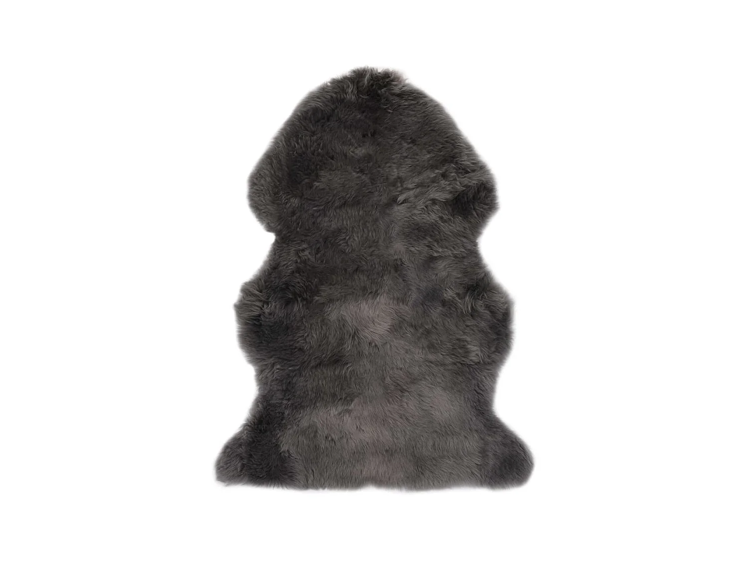 Tapis en peau de mouton 60 x 90 cm Gris clair QBH67506