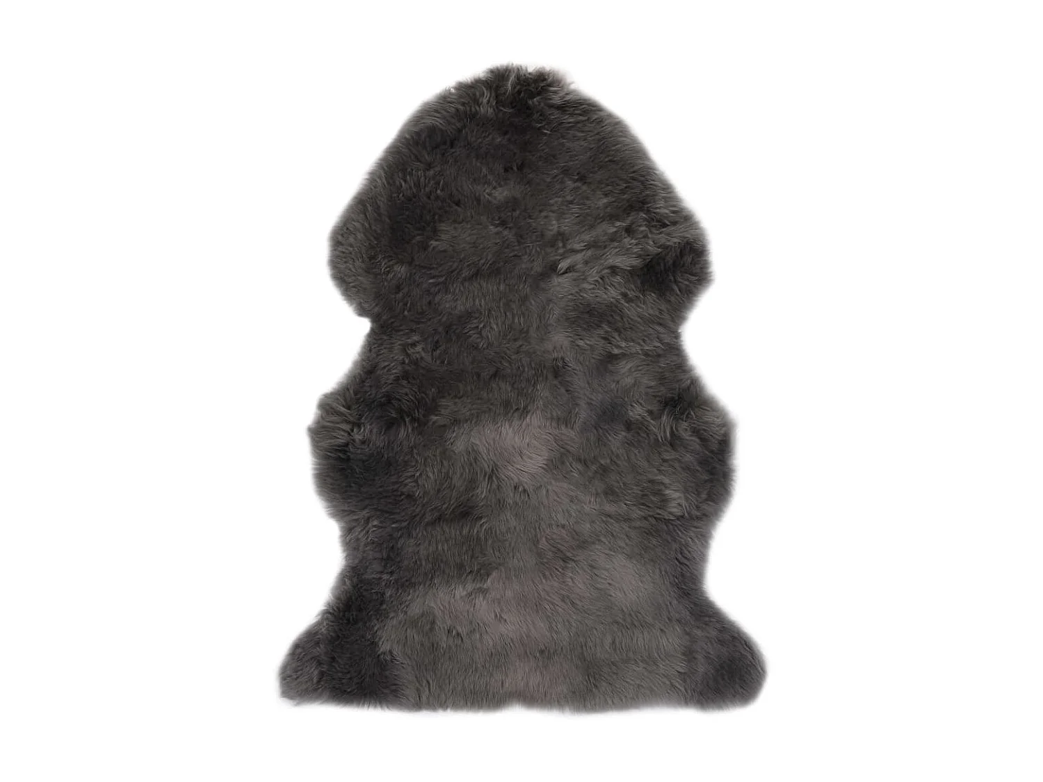 Tapis en peau de mouton 60 x 90 cm Gris clair QBH67506