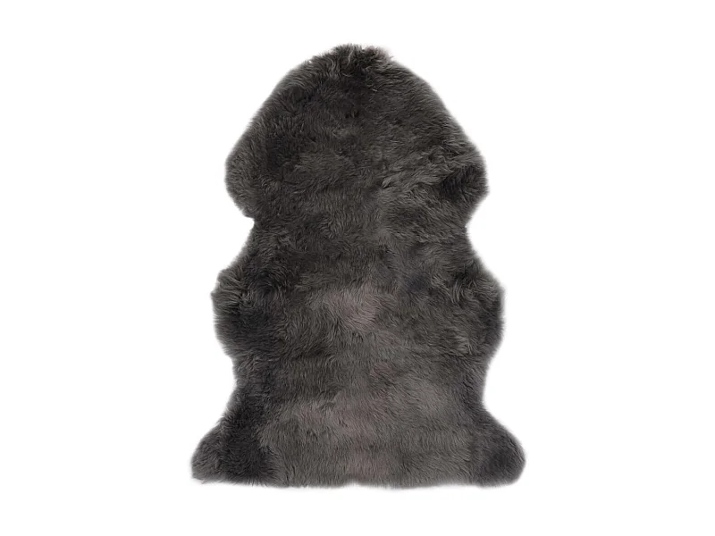 Tapis en peau de mouton 60 x 90 cm Gris clair QBH67506