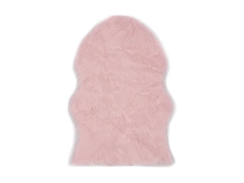 Vloerkleed 60x90 cm kunstschapenvacht roze NL428632