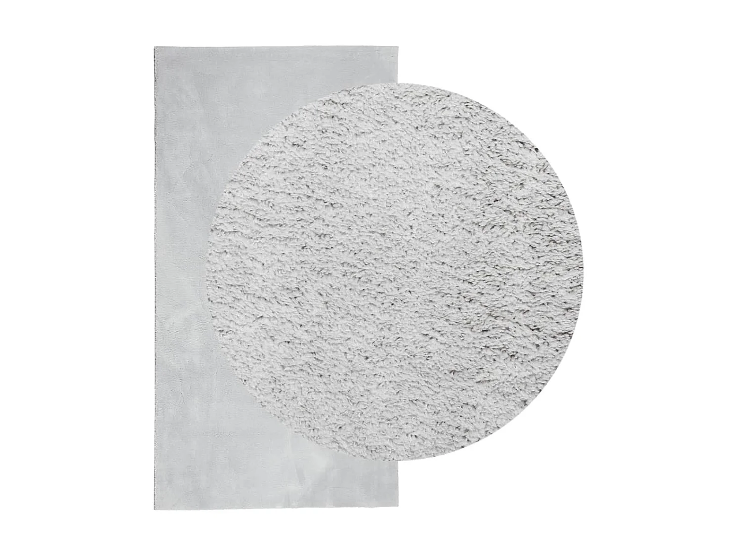 Tapis HUARTE à poils courts doux et lavable gris 60x110 cm QBH46449