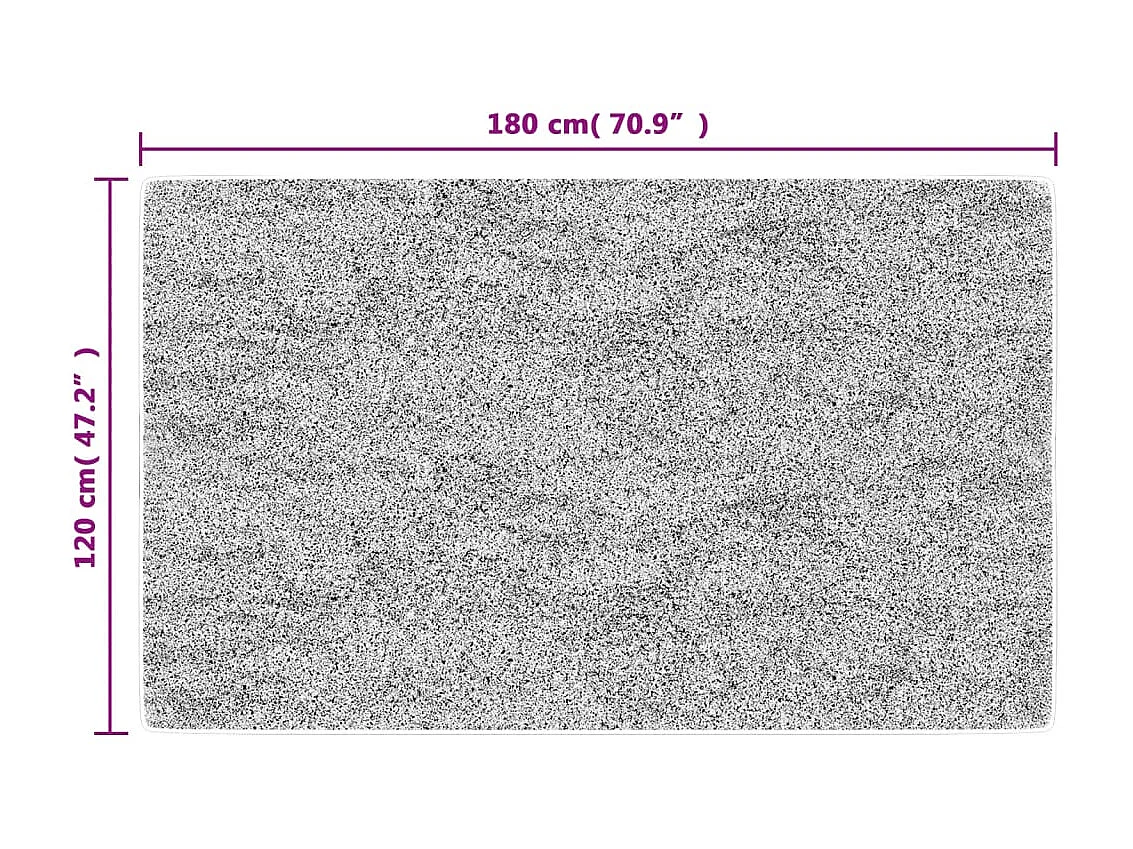 Tapis lavable antidérapant 120x180 cm Multicolore QBH49733