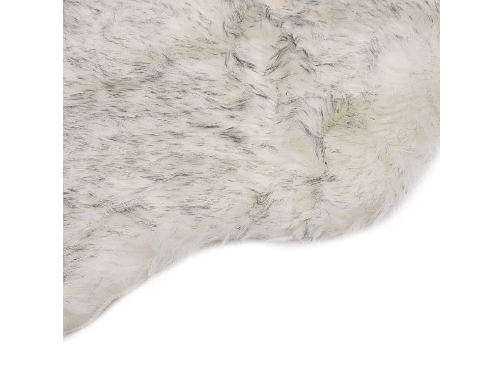 Tapis 60 x 90 cm Peau de mouton synthétique Mélange de gris QBH91595