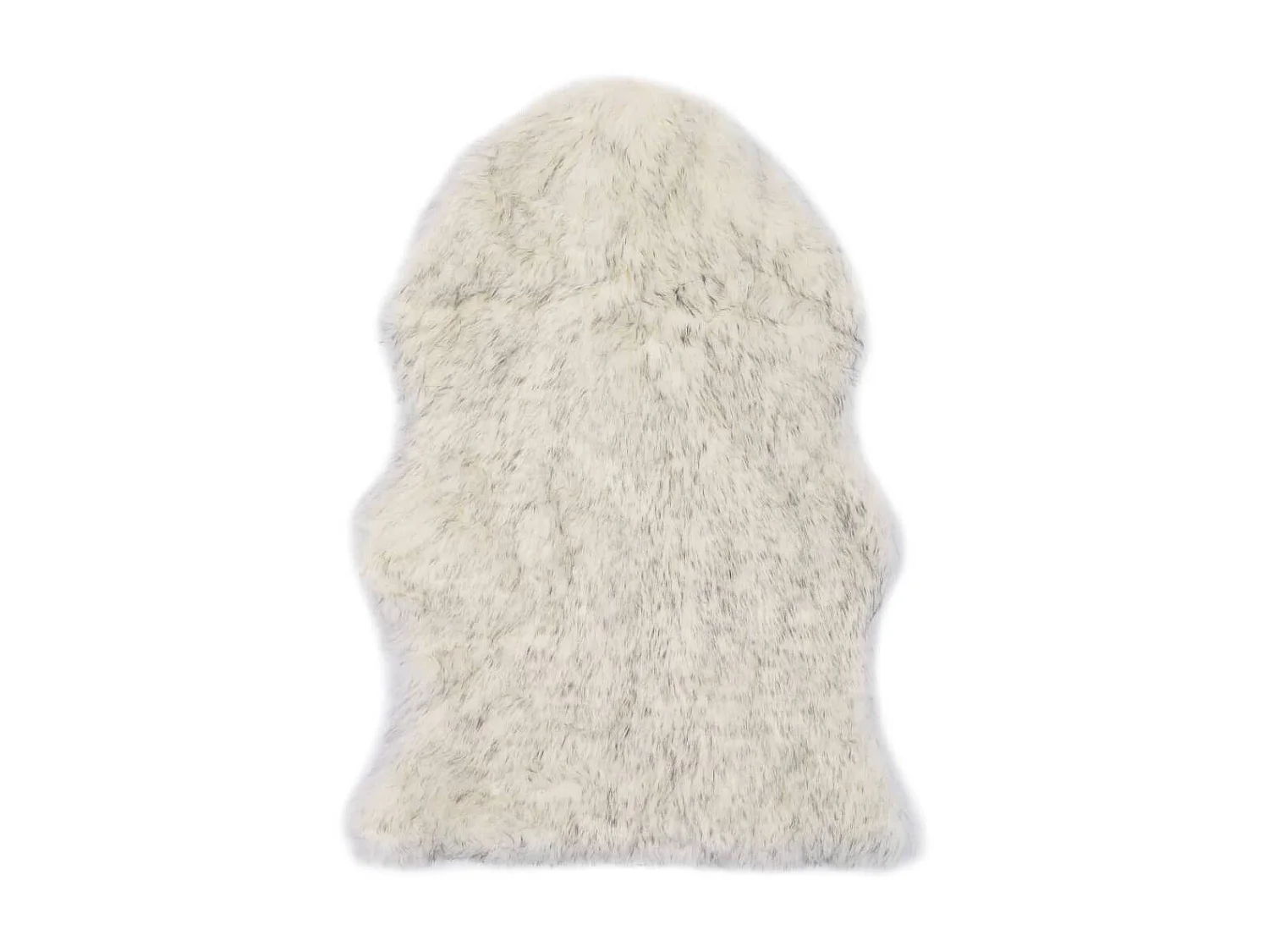 Tapis 60 x 90 cm Peau de mouton synthétique Mélange de gris QBH91595