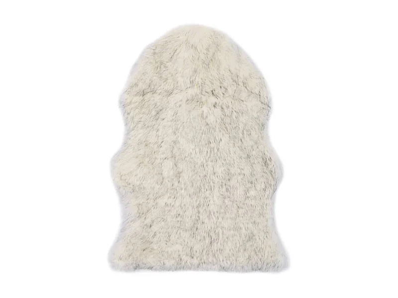 Tapis 60 x 90 cm Peau de mouton synthétique Mélange de gris QBH91595