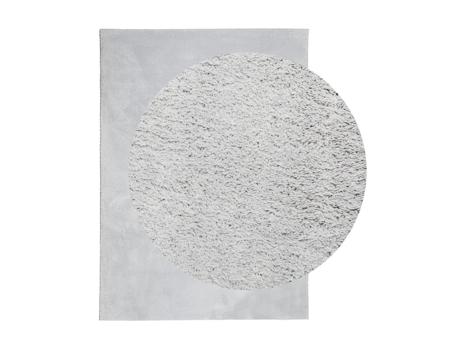 Tapis HUARTE à poils courts doux et lavable gris 160x230 cm QBH64662