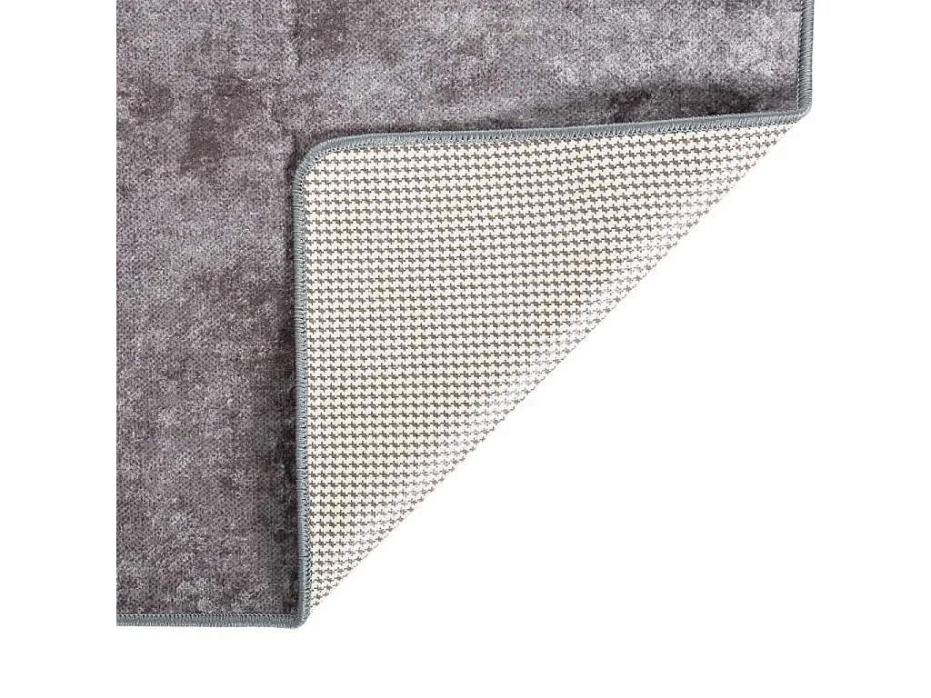 Tapis lavable antidérapant 80x150 cm Gris QBH31490