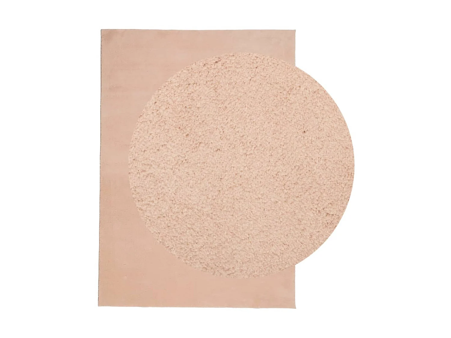 Vloerkleed HUARTE laagpolig zacht wasbaar 160x230 cm roze NL597719