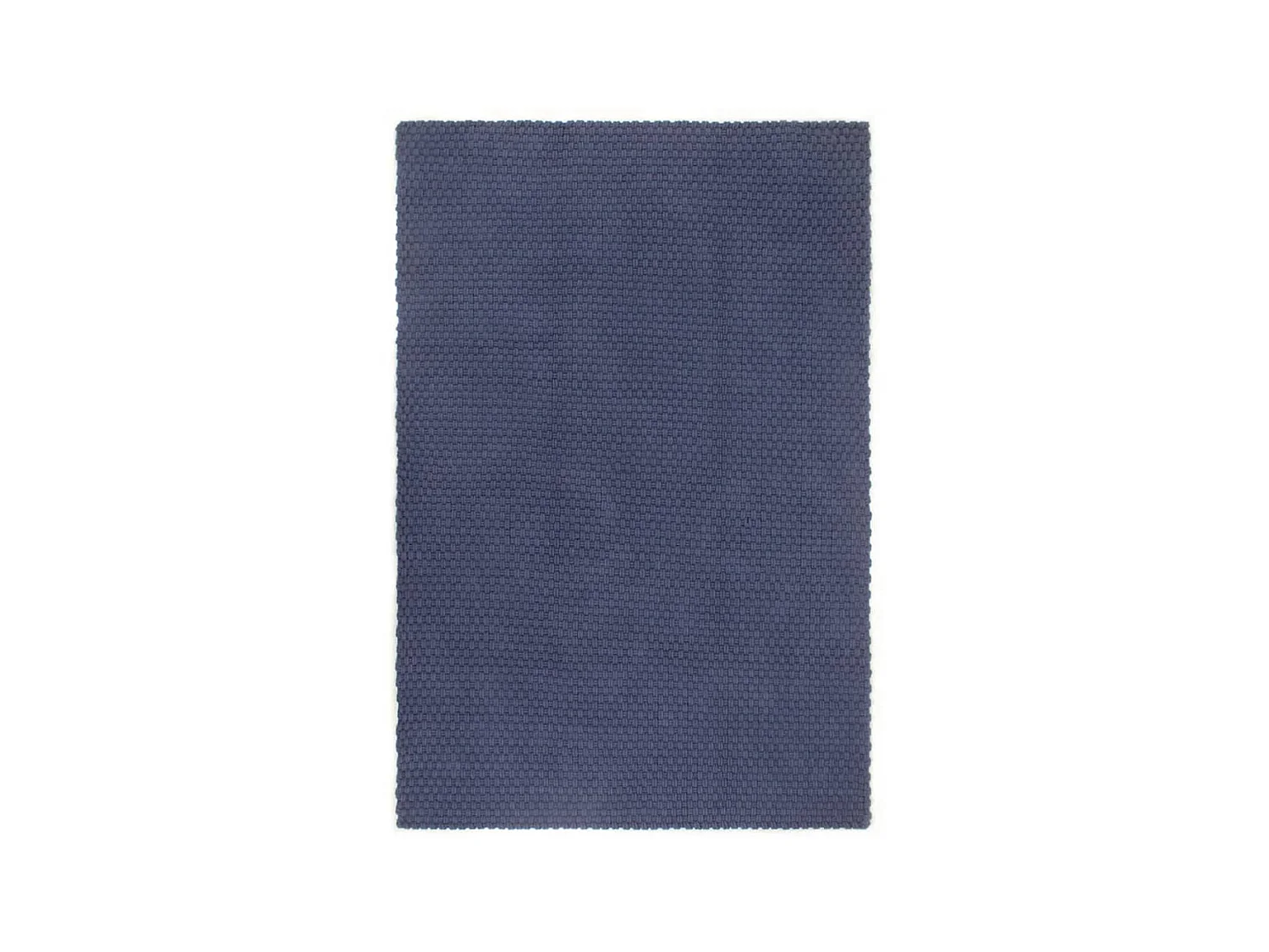 Tapis rectangulaire Bleu marine 160x230 cm Coton QBH12403