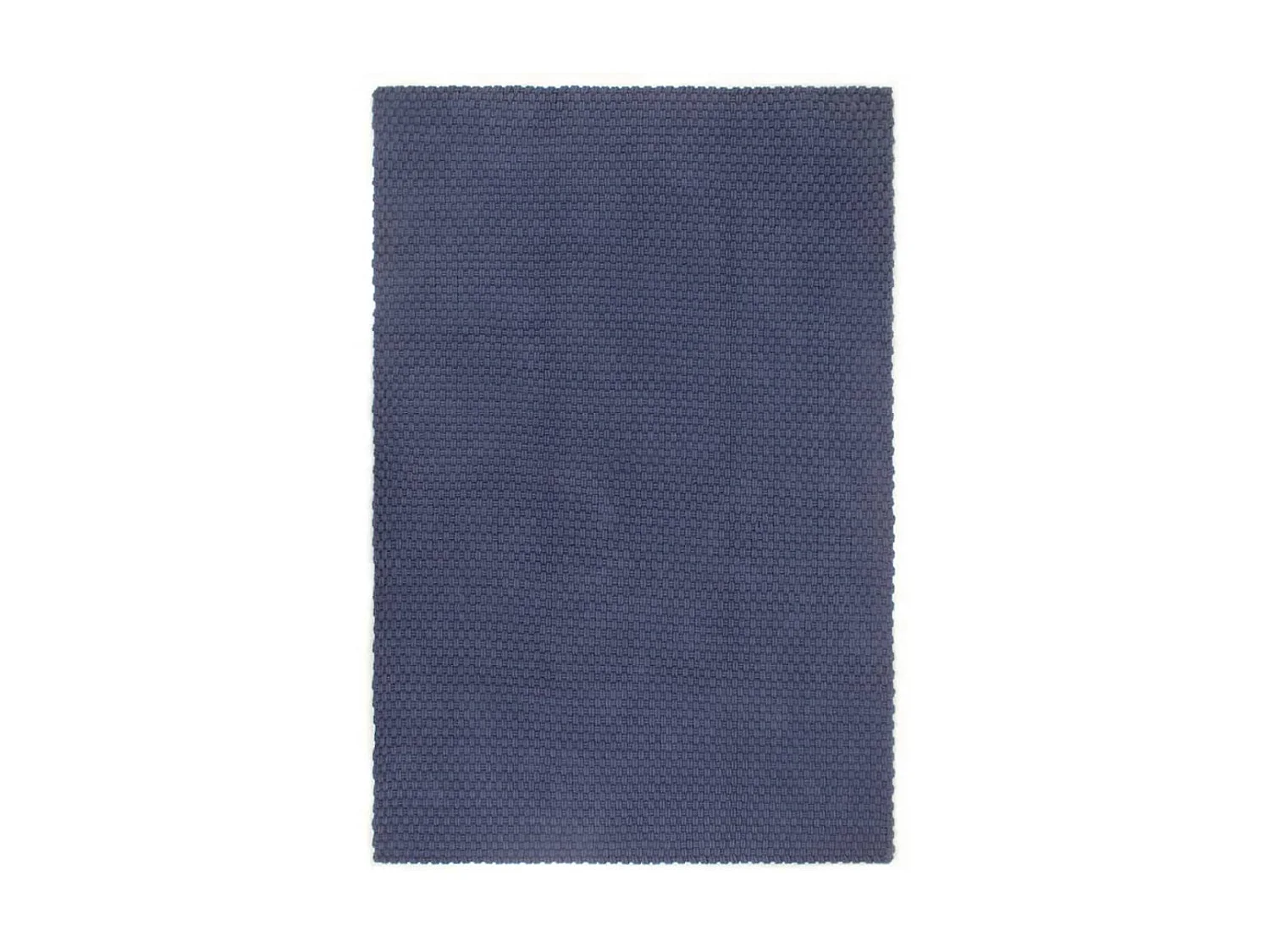 Tapis rectangulaire Bleu marine 160x230 cm Coton QBH12403