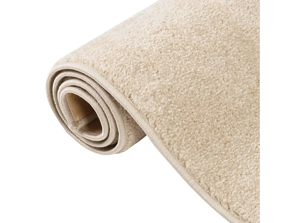 Vloerkleed kortpolig 120x170 cm beige NL213395