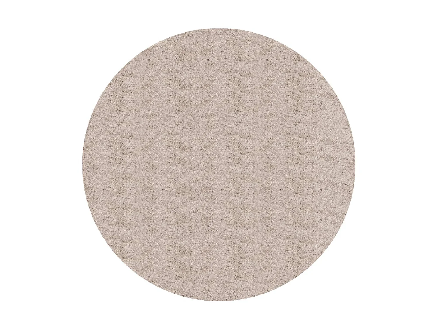 Tapete shaggy de pelo alto PAMPLONA Ø 80 cm bege PT170779