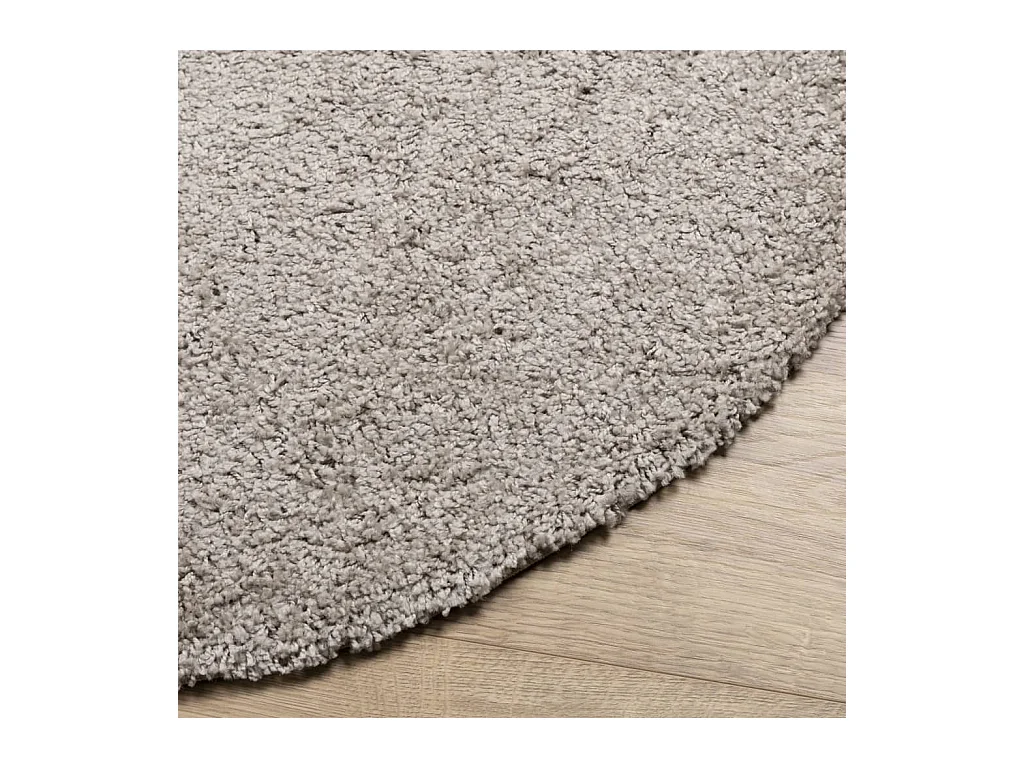 Tapete shaggy de pelo alto PAMPLONA Ø 80 cm bege PT170779