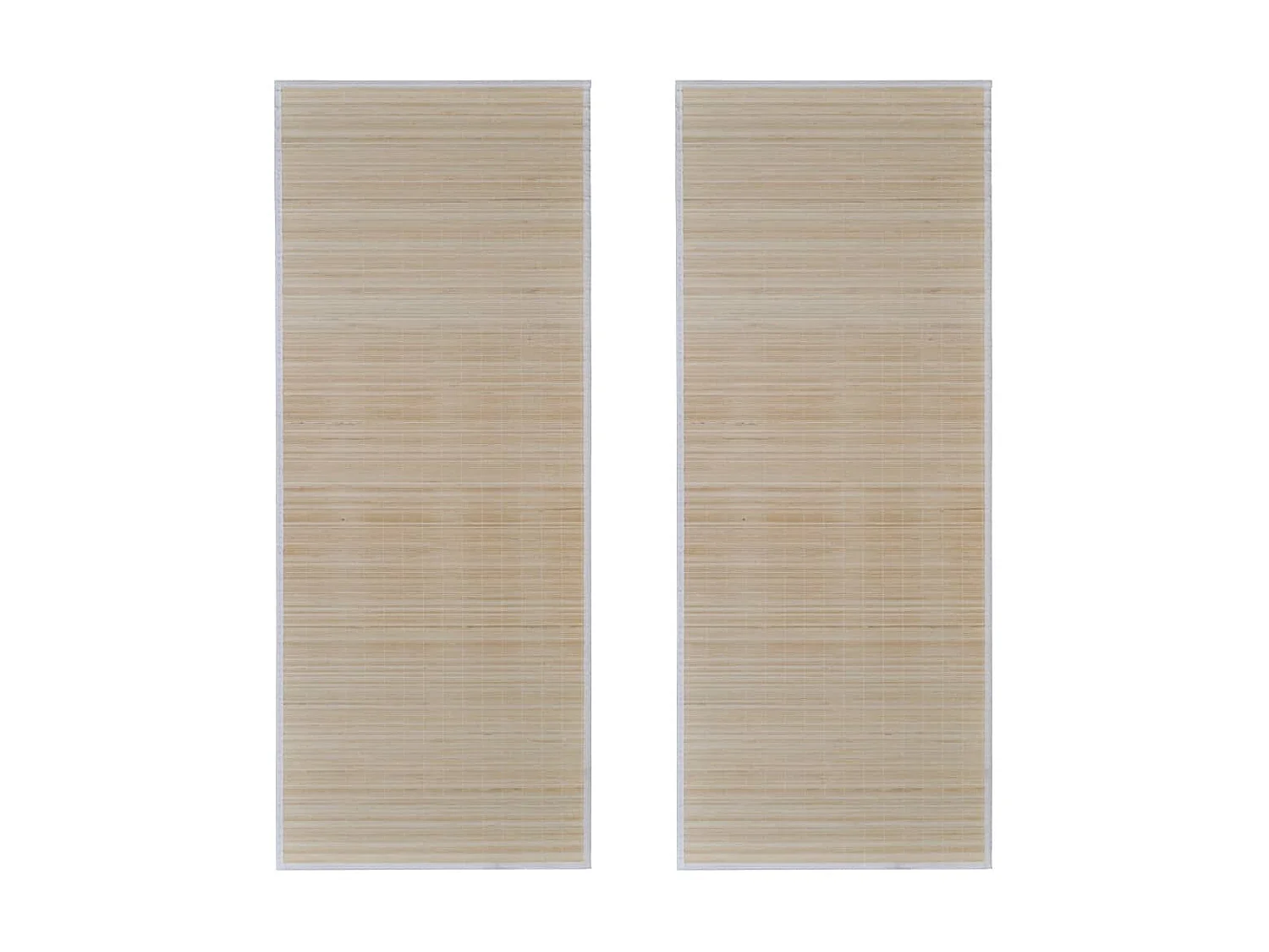 Tapis rectangulaires Bambou naturel 2 pcs 120x180 cm QBH17073