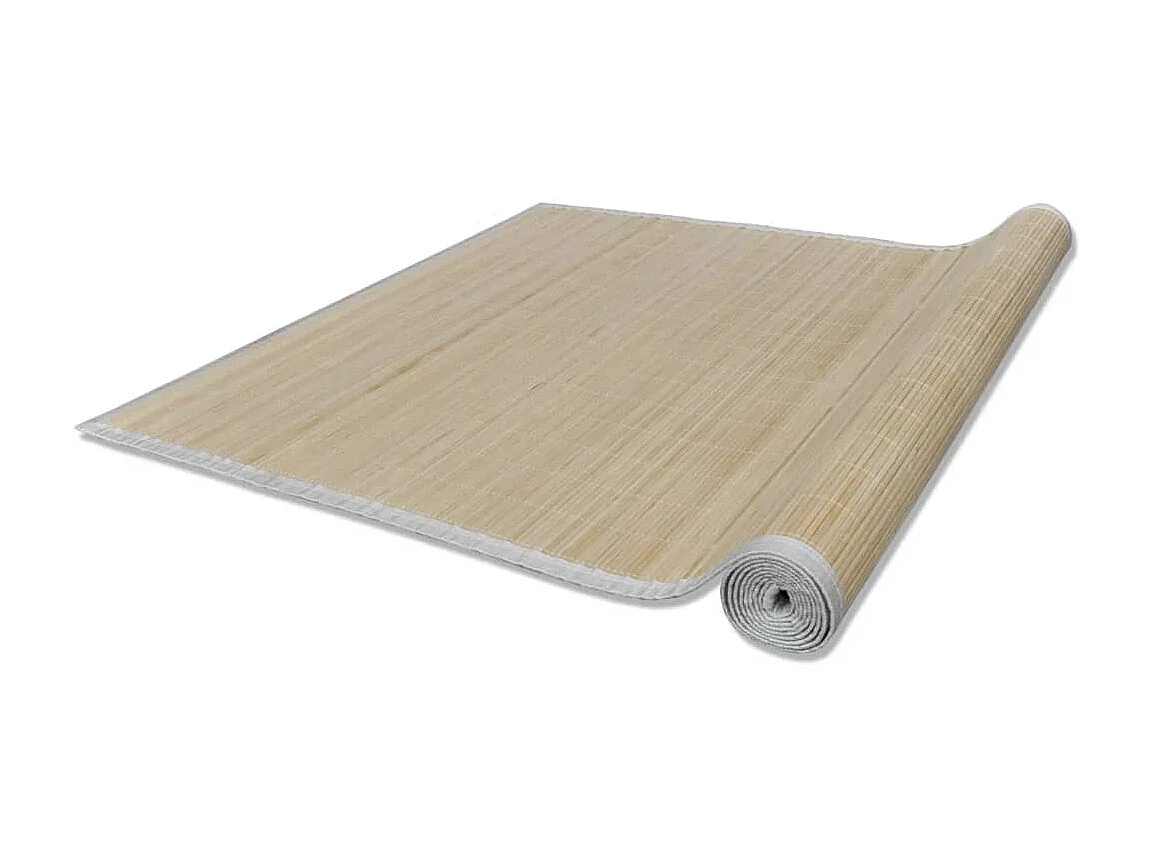 Tapis rectangulaires Bambou naturel 2 pcs 120x180 cm QBH17073