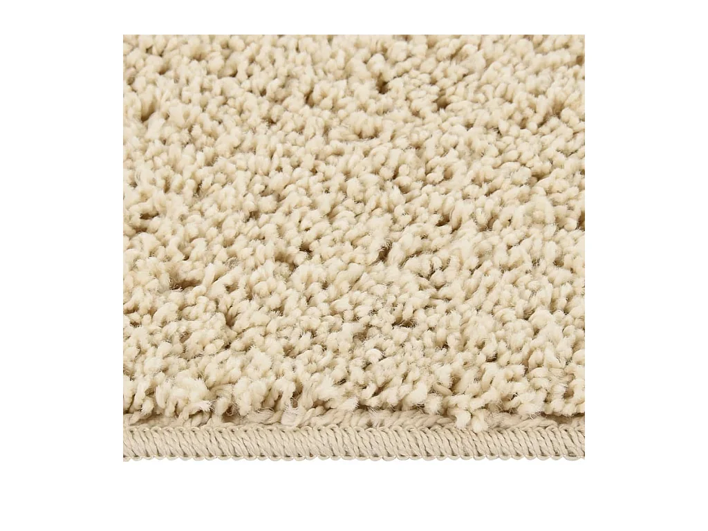 Vloerkleed shaggy anti-slip 160x230 cm crèmekleurig NL368257