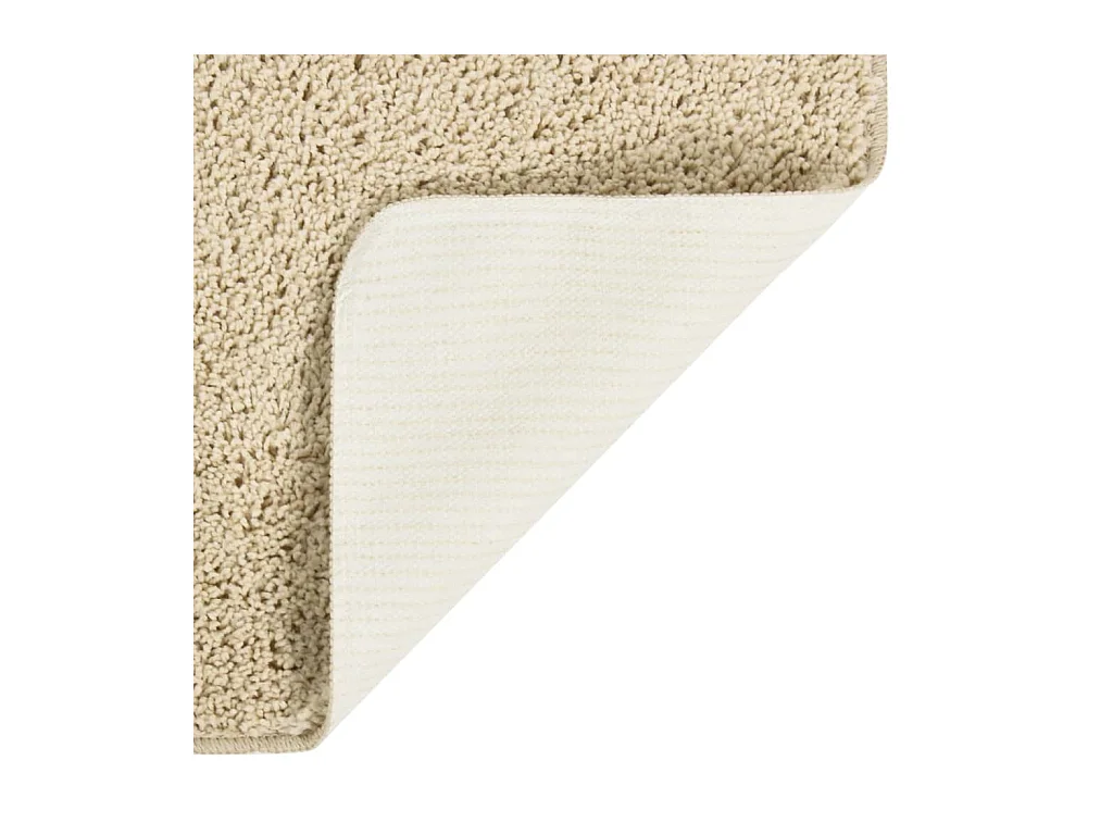 Vloerkleed shaggy anti-slip 160x230 cm crèmekleurig NL368257