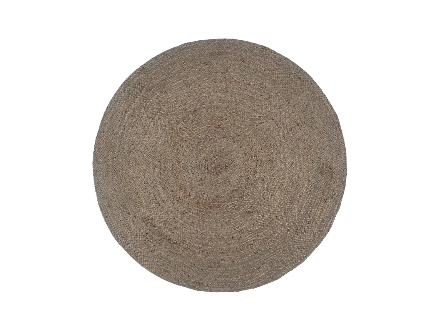 Tapis fait à la main Jute Rond 240 cm Gris QBH41687