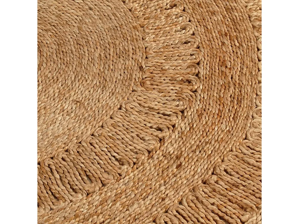 Tapis Jute tressé à la main 120 cm Rond QBH73134