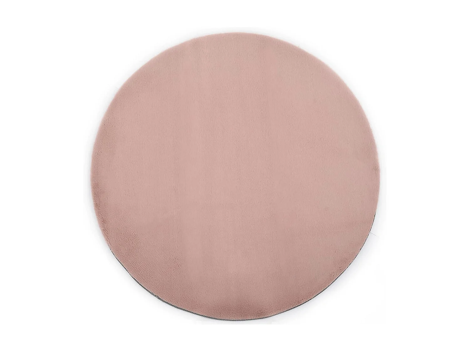 Vloerkleed 160 cm kunstkonijnenbont oudroze NL104187