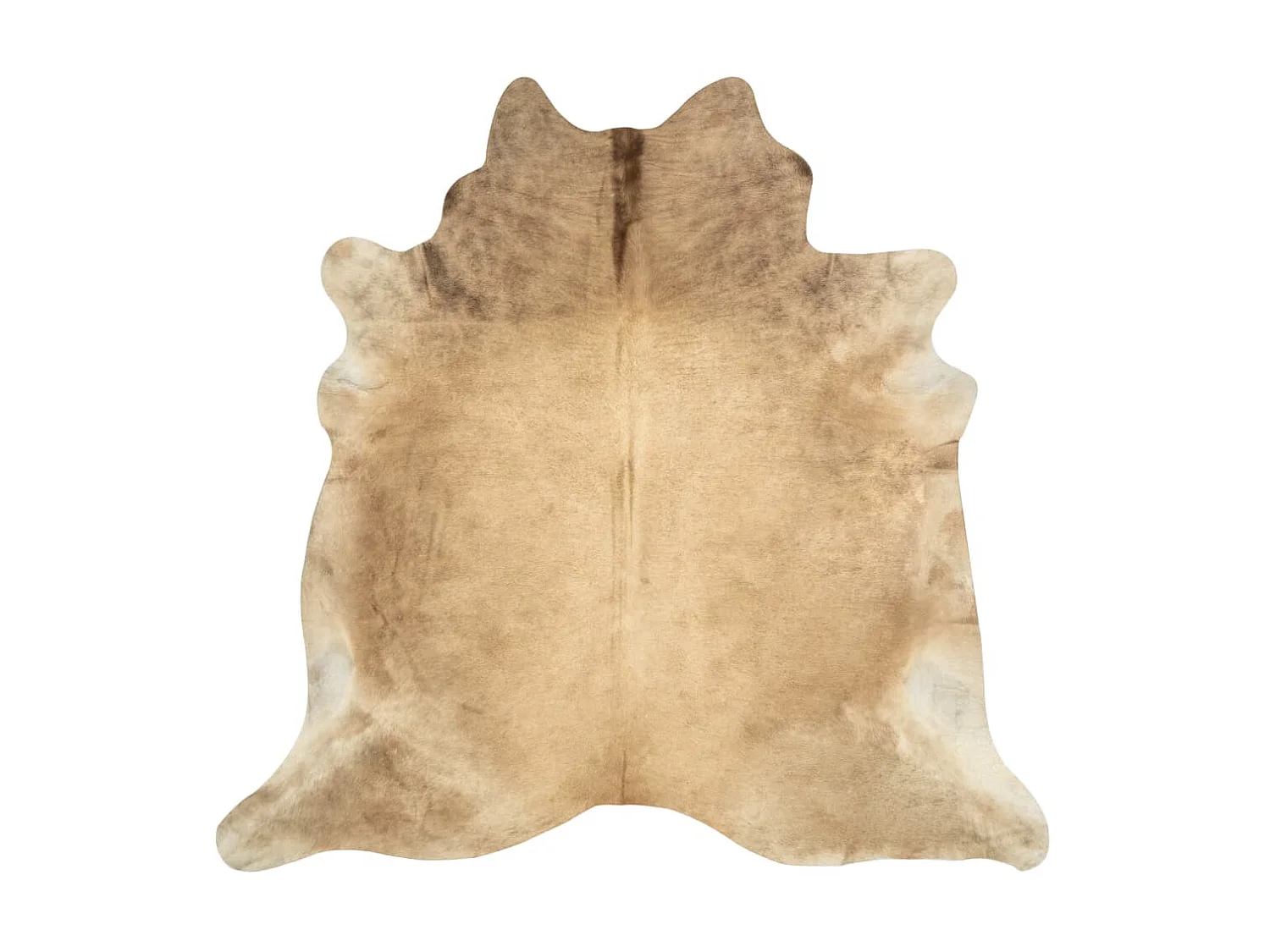 Tapis en peau de vache véritable beige 180x220 cm QBH93886