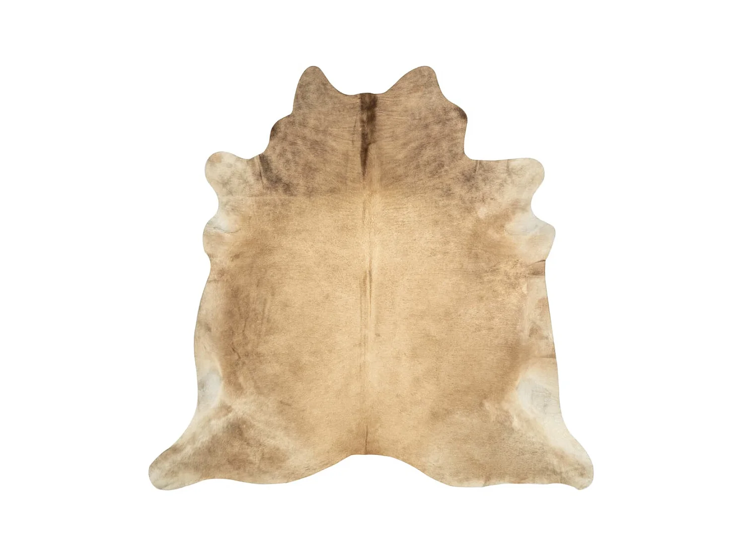 Tapis en peau de vache véritable beige 180x220 cm QBH93886