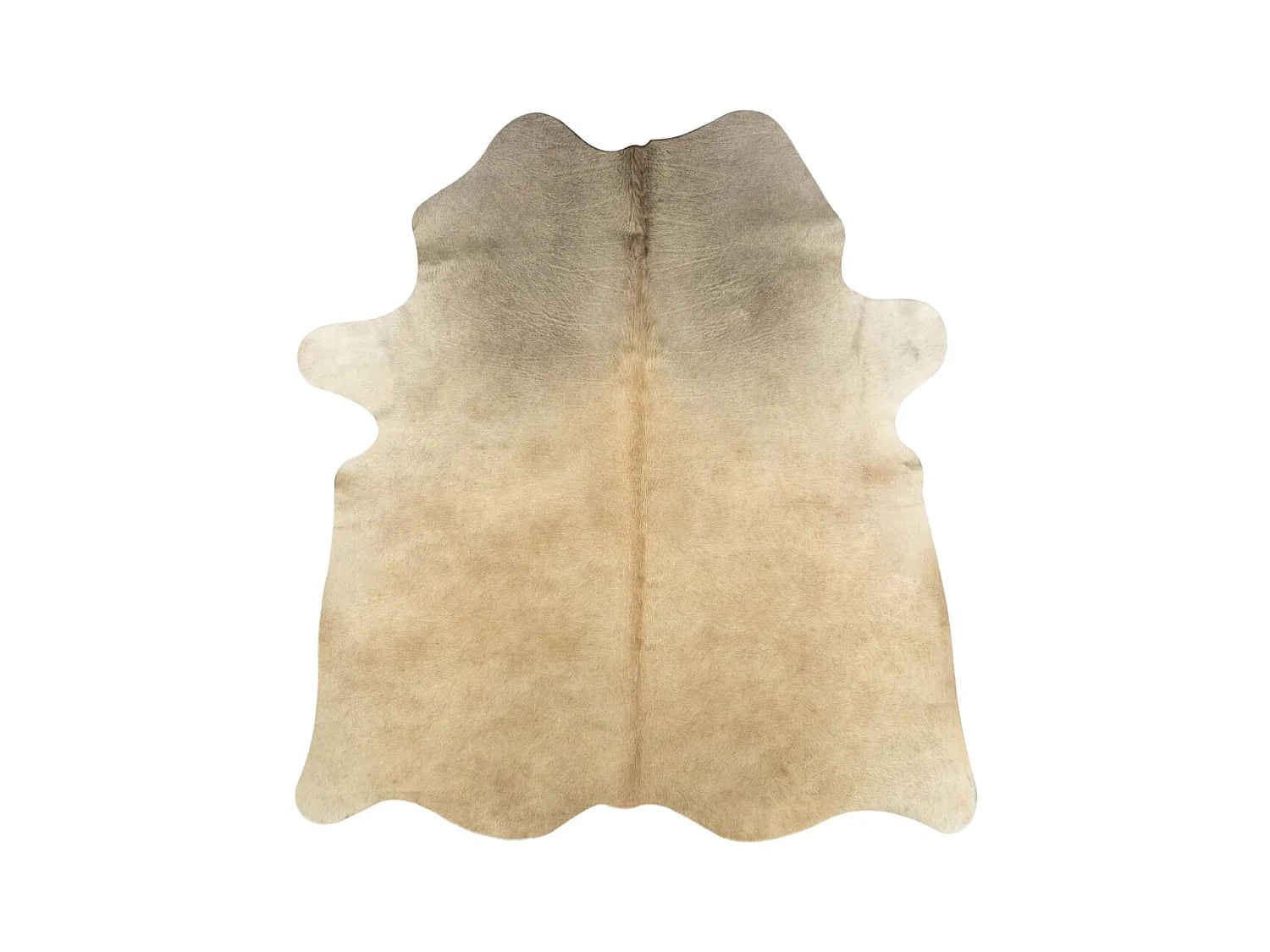 Tapis en peau de vache véritable beige 180x220 cm QBH93886