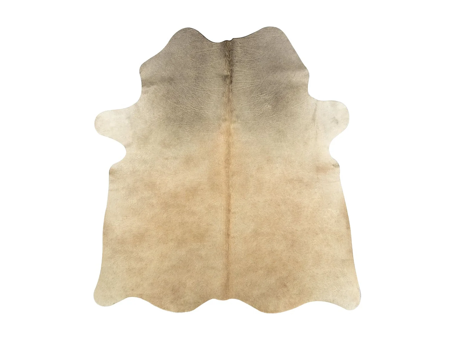 Tapis en peau de vache véritable beige 180x220 cm QBH93886