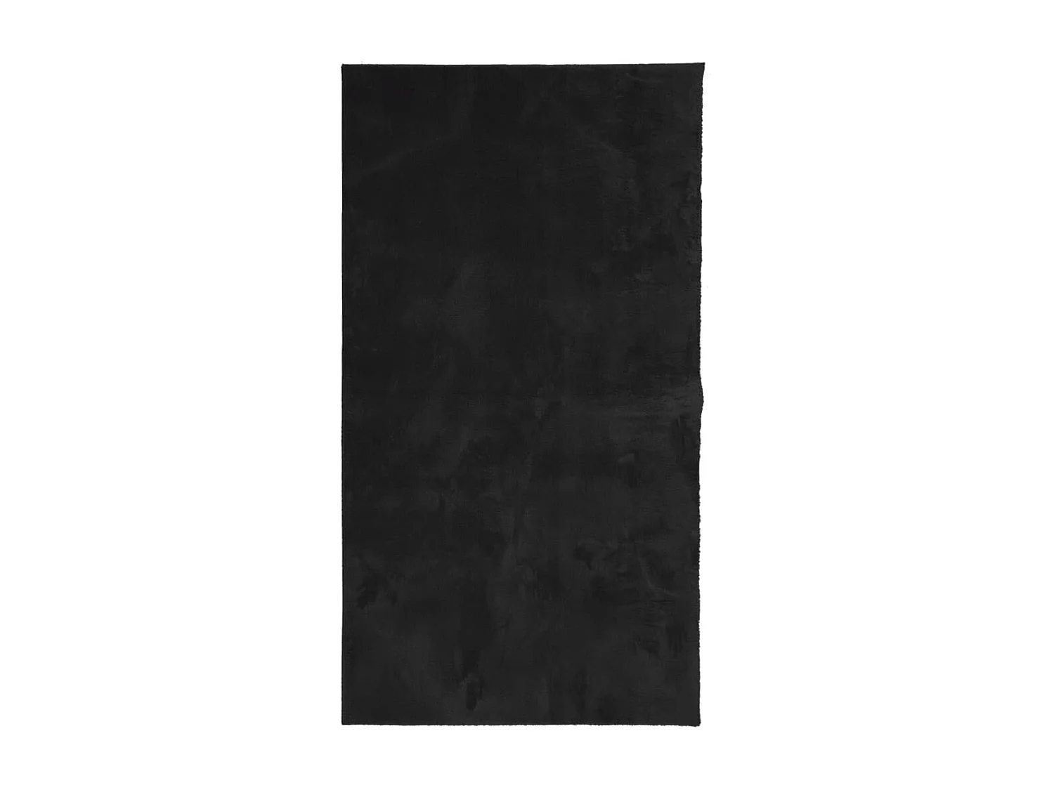 Tapis HUARTE à poils courts doux et lavable noir 60x110 cm QBH67930