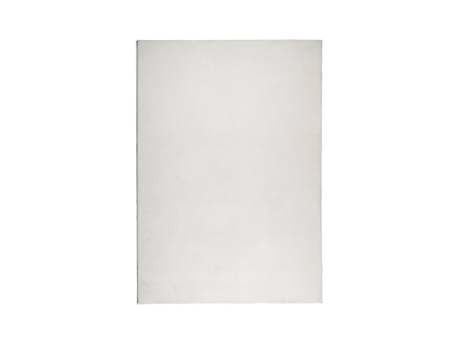 Tapis IZA poils courts style scandinave crème 120x170 cm QBH94099