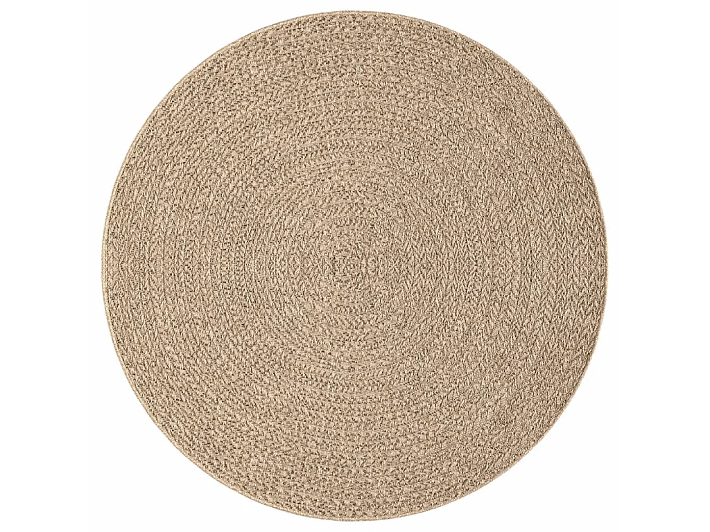 Tapis 160 cm aspect jute intérieur et extérieur QBH36306